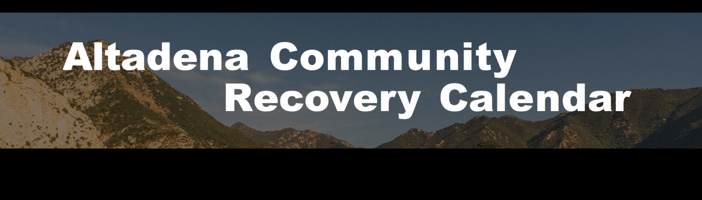 Altadena Community Recovery Calendar (ACRC)